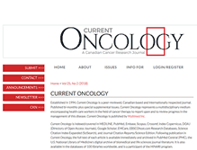 Tablet Screenshot of current-oncology.com